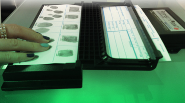 Fresno Fingerprinting Live Scan Services FBI Ink Card 