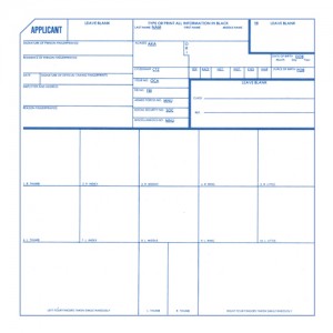 Ink Card / FBI card form - Fresno Fingerprinting